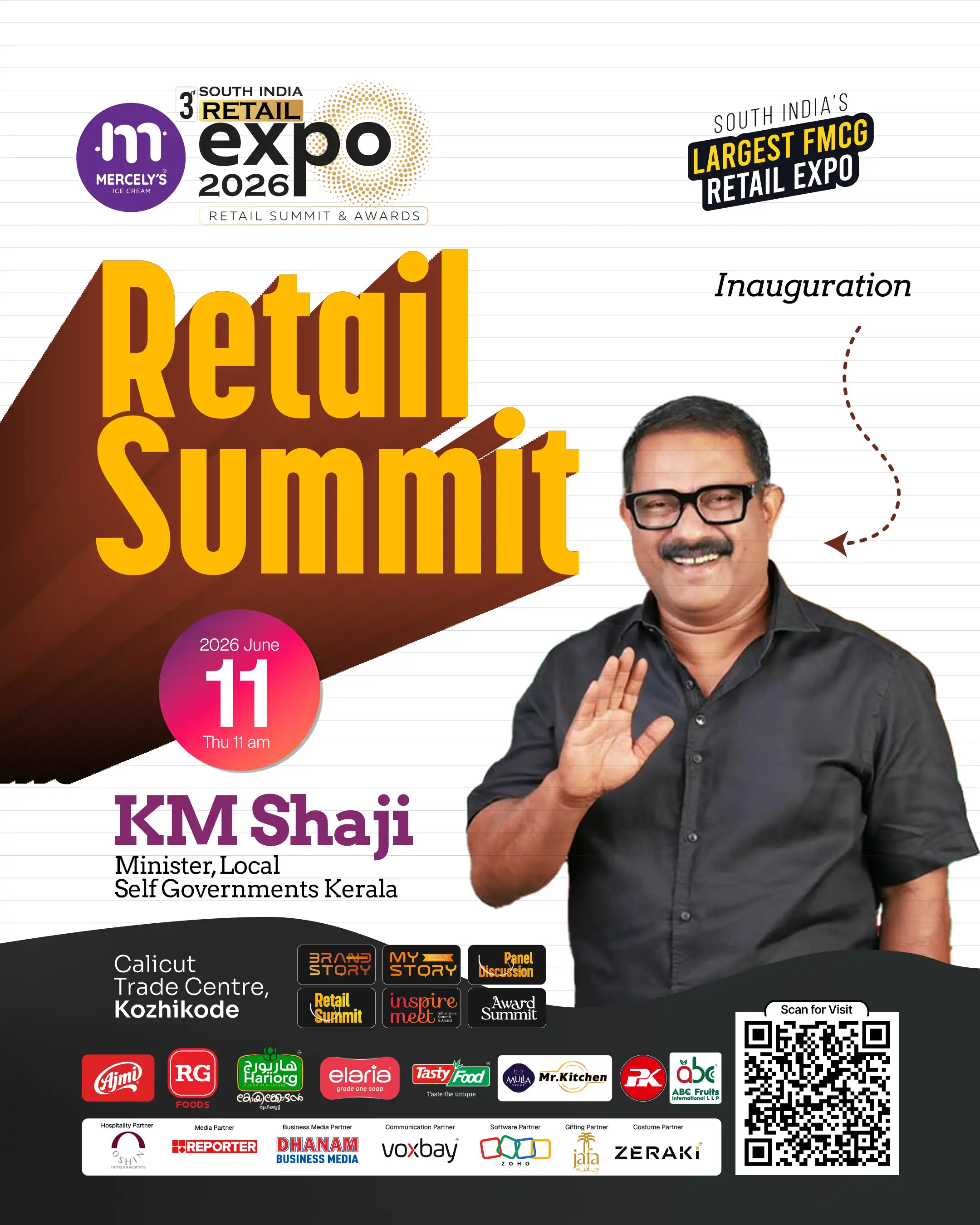 Retail Summit on 11 June at 11 AM with Minister K M Shaji